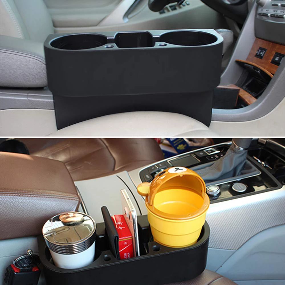 DriveEase Car Seat Gap Organizer With Cup Holder And Phone Storage 3
