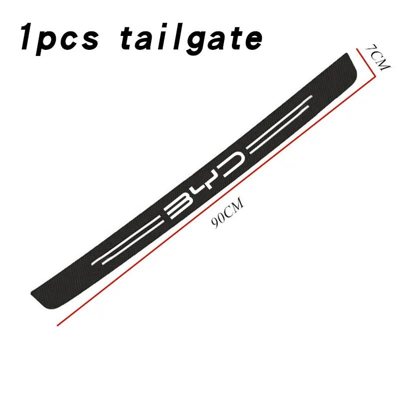 BYD Carbon Fiber Door Sill Protector Rear Bumper Guard Stickers Car Threshold Protection Strip 6