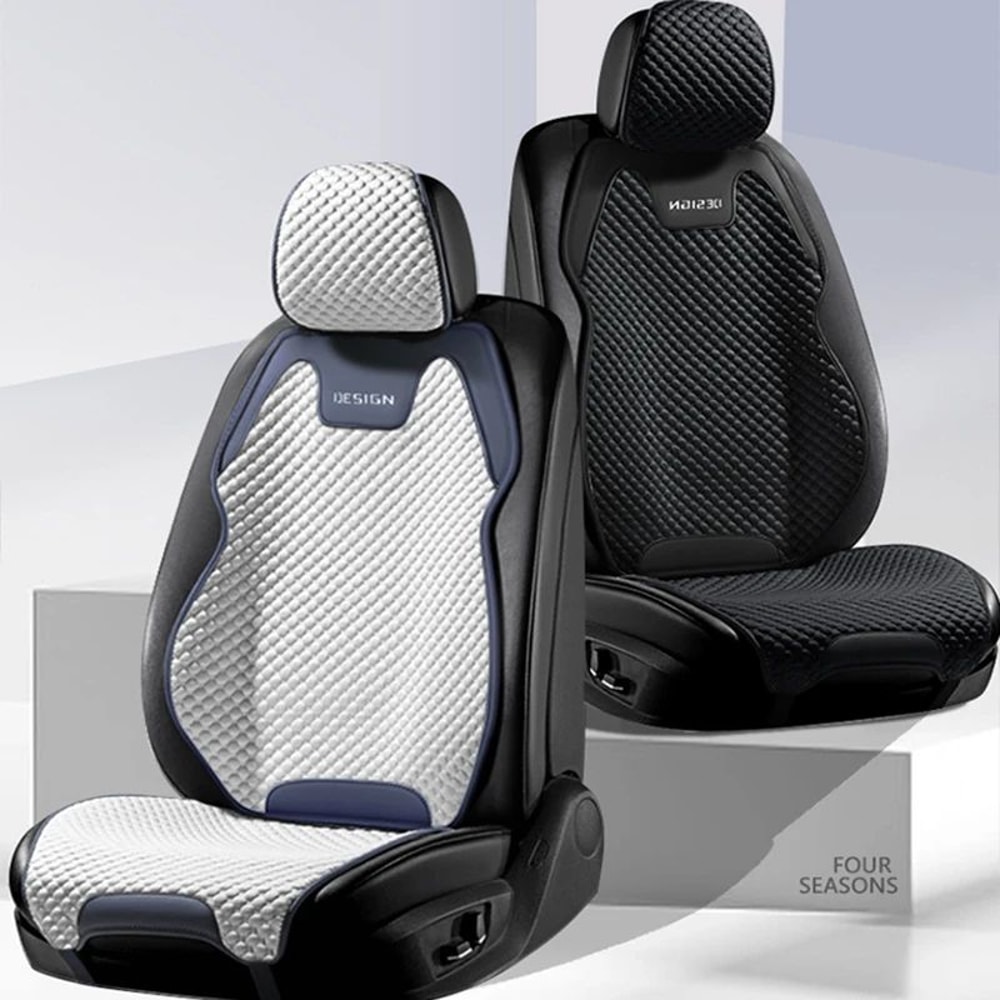 ArcticBreeze Ice Silk Cooling Car Seat Cushion Breathable Universal Front Seat Cover 0