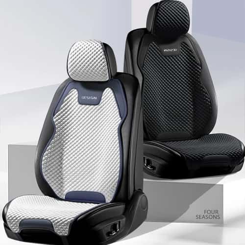 ArcticBreeze Ice Silk Cooling Car Seat Cushion – Breathable Universal Front Seat Cover