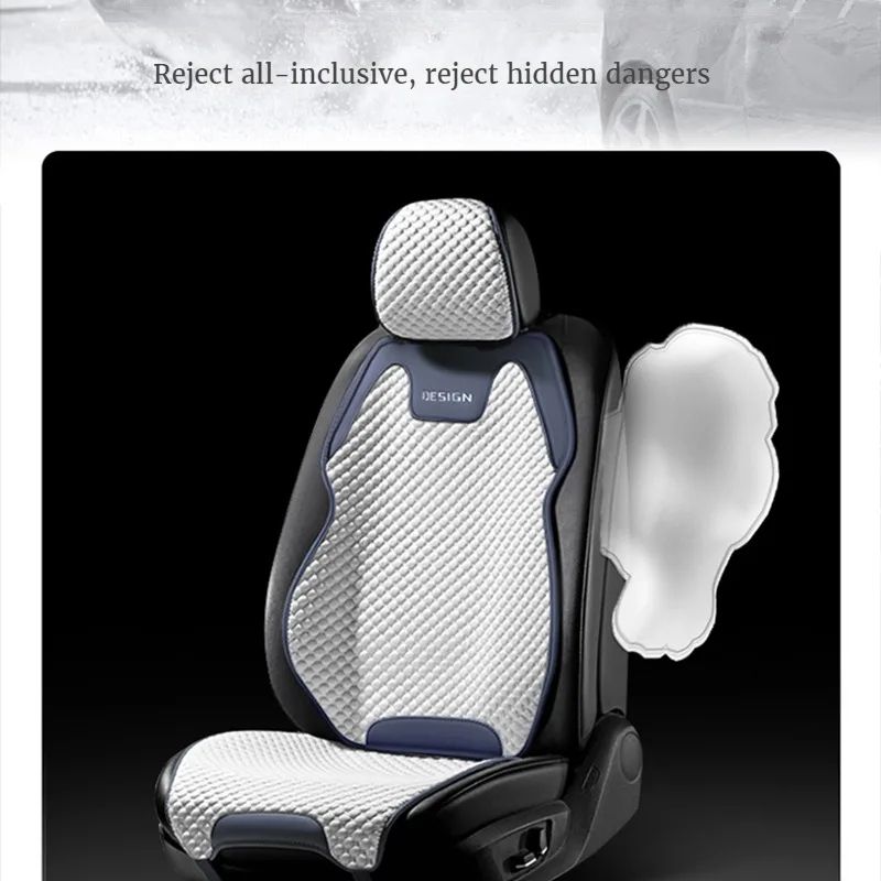 ArcticBreeze Ice Silk Cooling Car Seat Cushion Breathable Universal Front Seat Cover 3