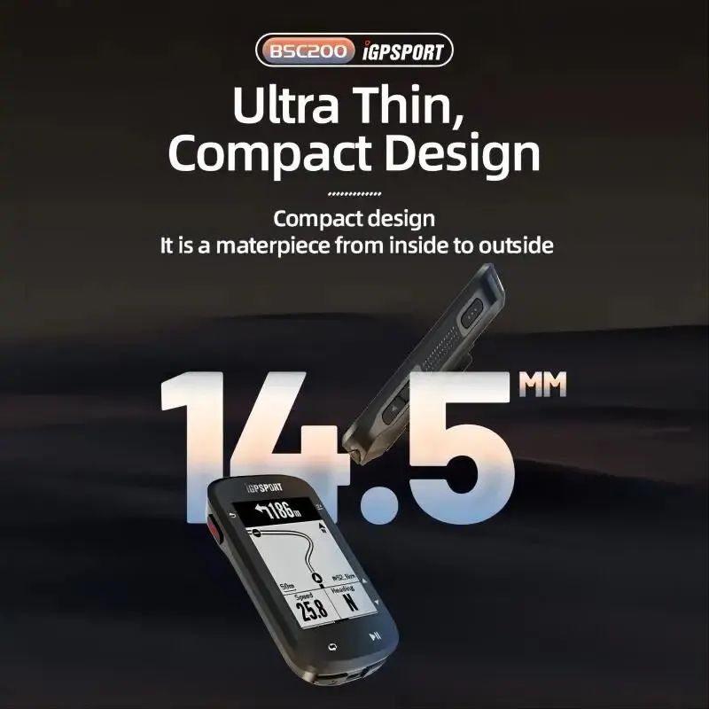 IGPSPORT BSC200 GPS Bike Computer With Navigation Bluetooth ANT 1