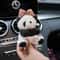 Panda Bowknot Car Wiper Switch Cover Cute Car Interior Accessory Plush Decor 5