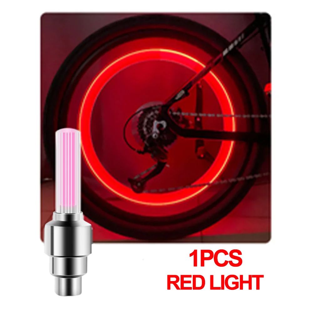 GlowGuard LED Bicycle Valve Lights For Night Riding Safety 10