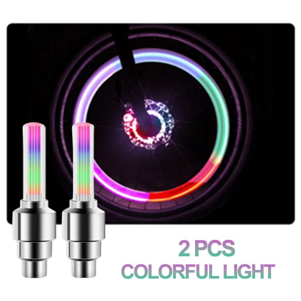 GlowGuard LED Bicycle Valve Lights For Night Riding Safety 11