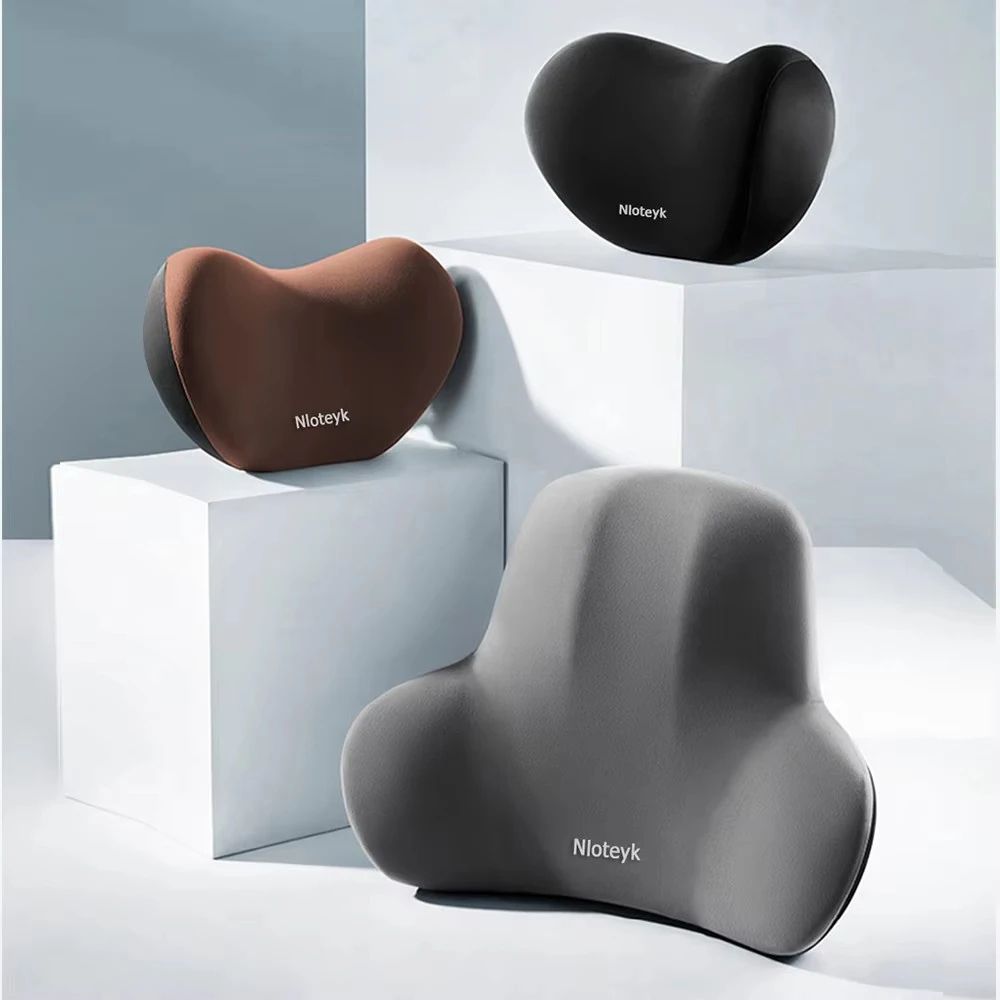 ErgoComfort Memory Foam Car Neck Lumbar Support Pillow 5