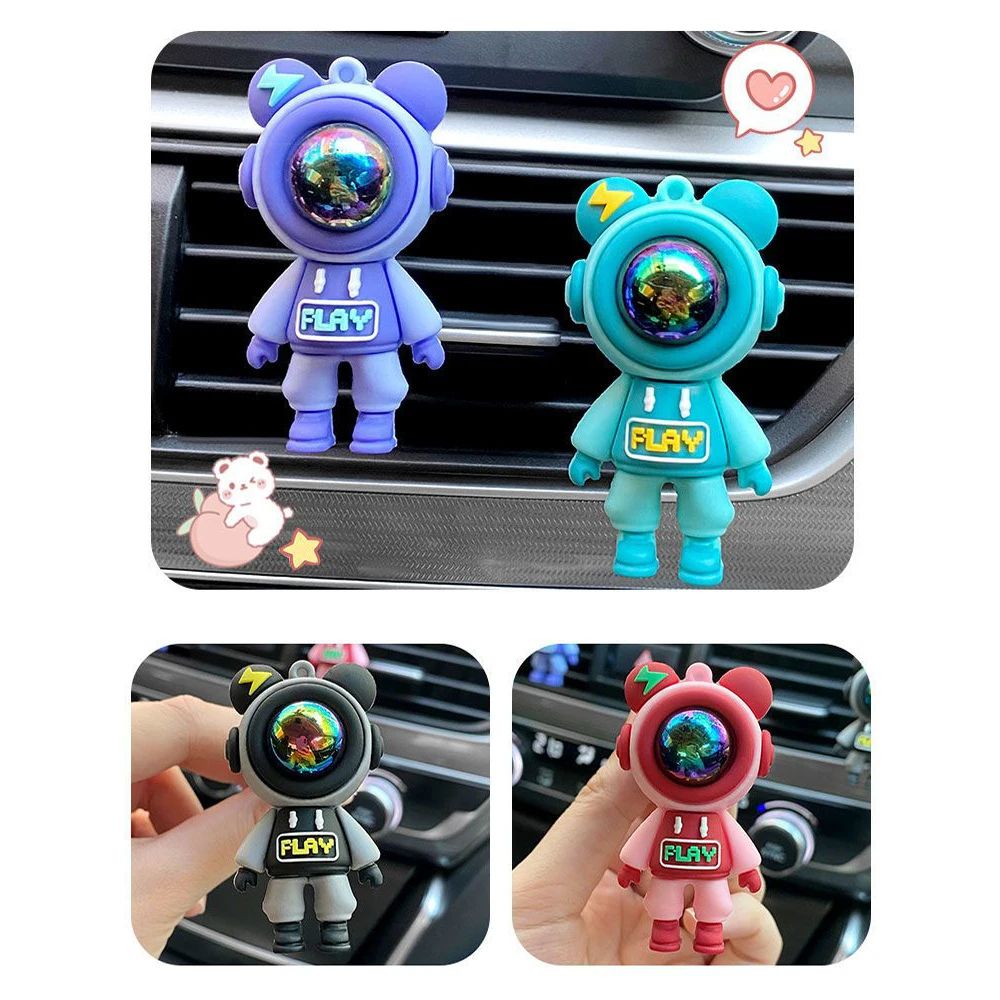 Astronaut Car Vent Air Freshener Clip Cute Car Air Outlet Perfume Diffuser Decor 3