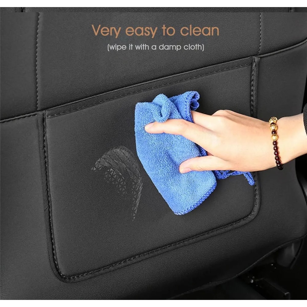Premium Leather Tesla Seat Back Protector For Model Y Model 3 3