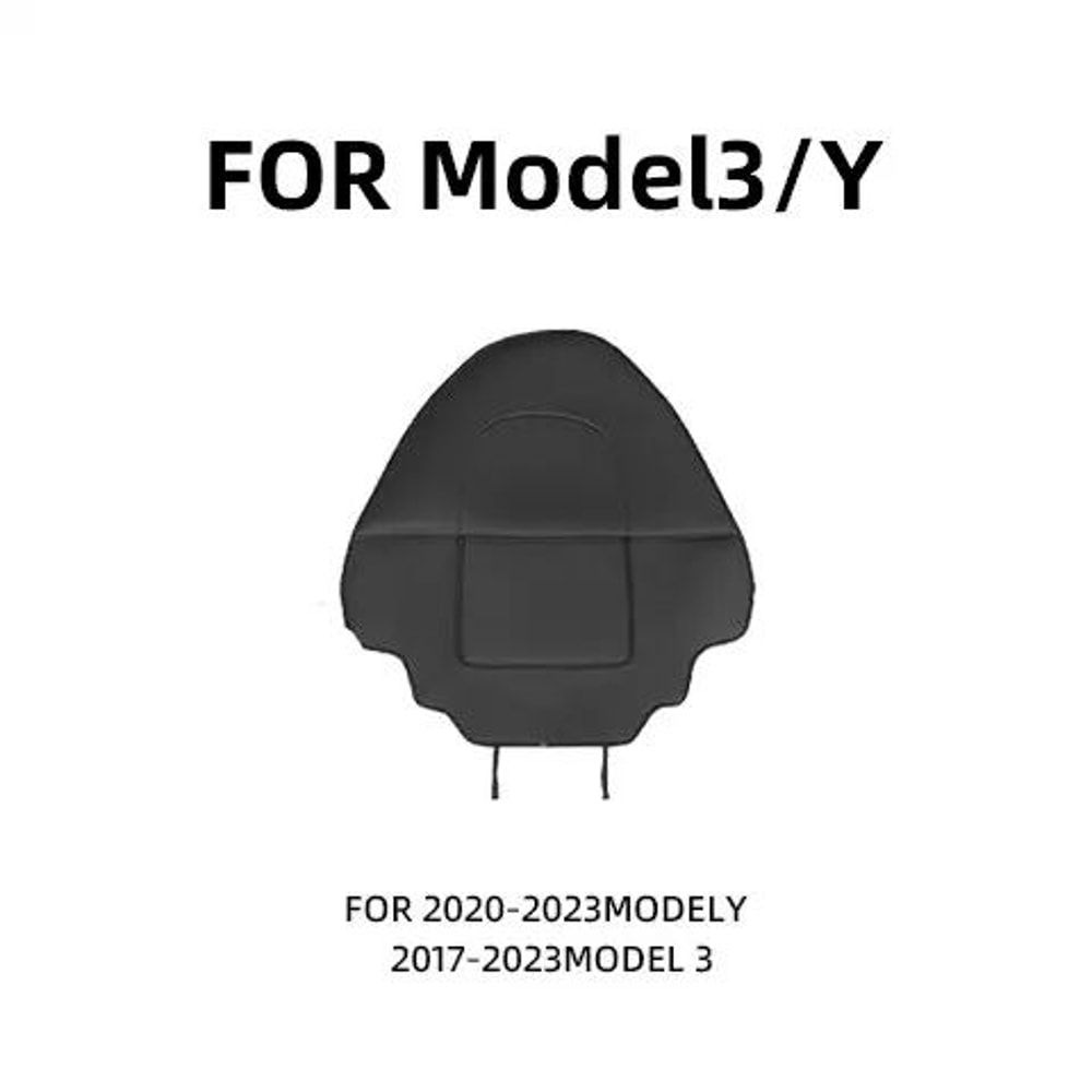 Premium Leather Tesla Seat Back Protector For Model Y Model 3 6