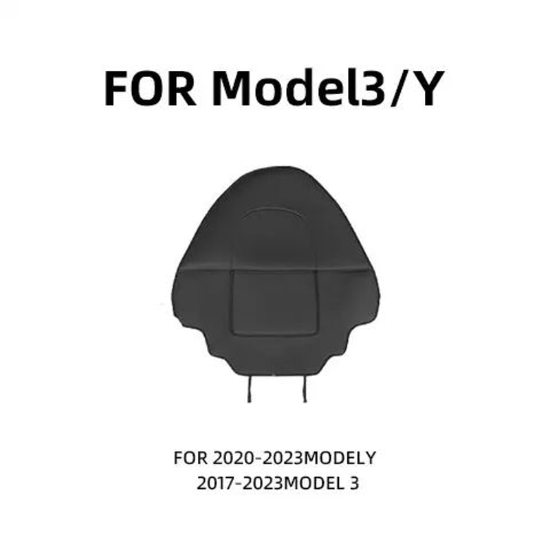 Premium Leather Tesla Seat Back Protector For Model Y Model 3 6