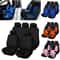 Universal Embroidered Car Seat Covers Set With Organizer Pockets 0