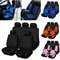 Universal Embroidered Car Seat Covers Set With Organizer Pockets 0