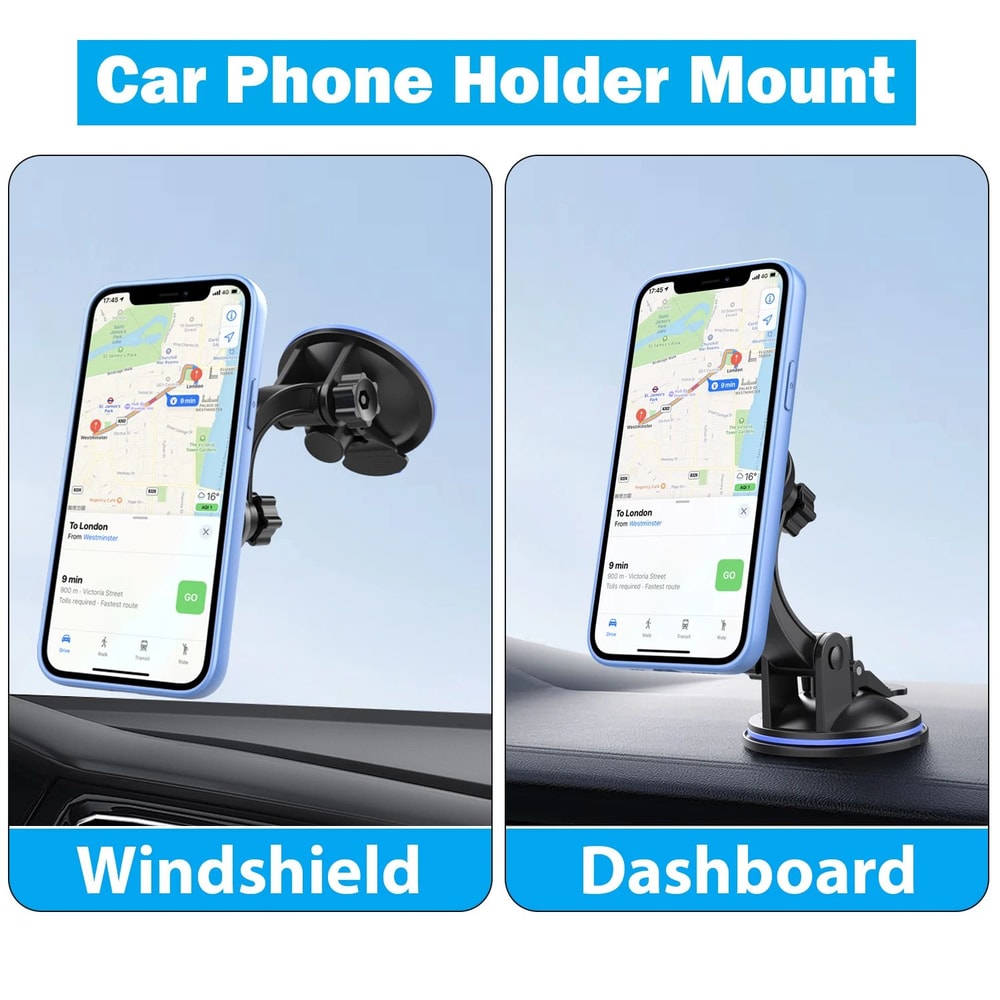 360 Rotating Car Phone Mount Universal DashboardWindshield Suction Holder For Cars Trucks 1