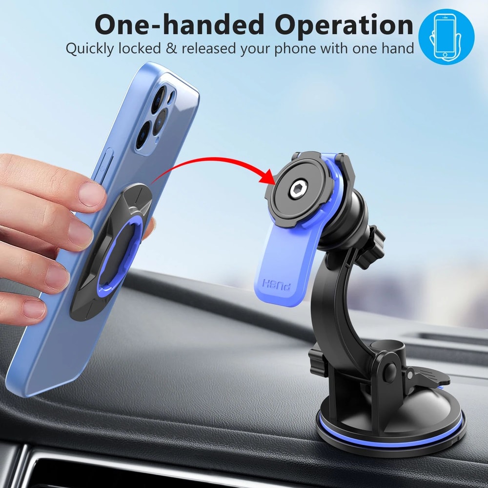 360 Rotating Car Phone Mount Universal DashboardWindshield Suction Holder For Cars Trucks 4