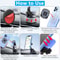 360 Rotating Car Phone Mount Universal DashboardWindshield Suction Holder For Cars Trucks 5