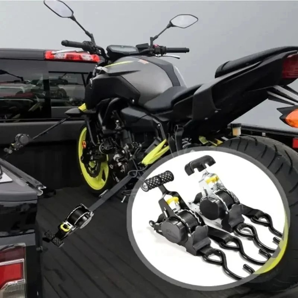 AutoLock Pro Retractable Ratchet Tie Down Straps For Secure Cargo Transport 2