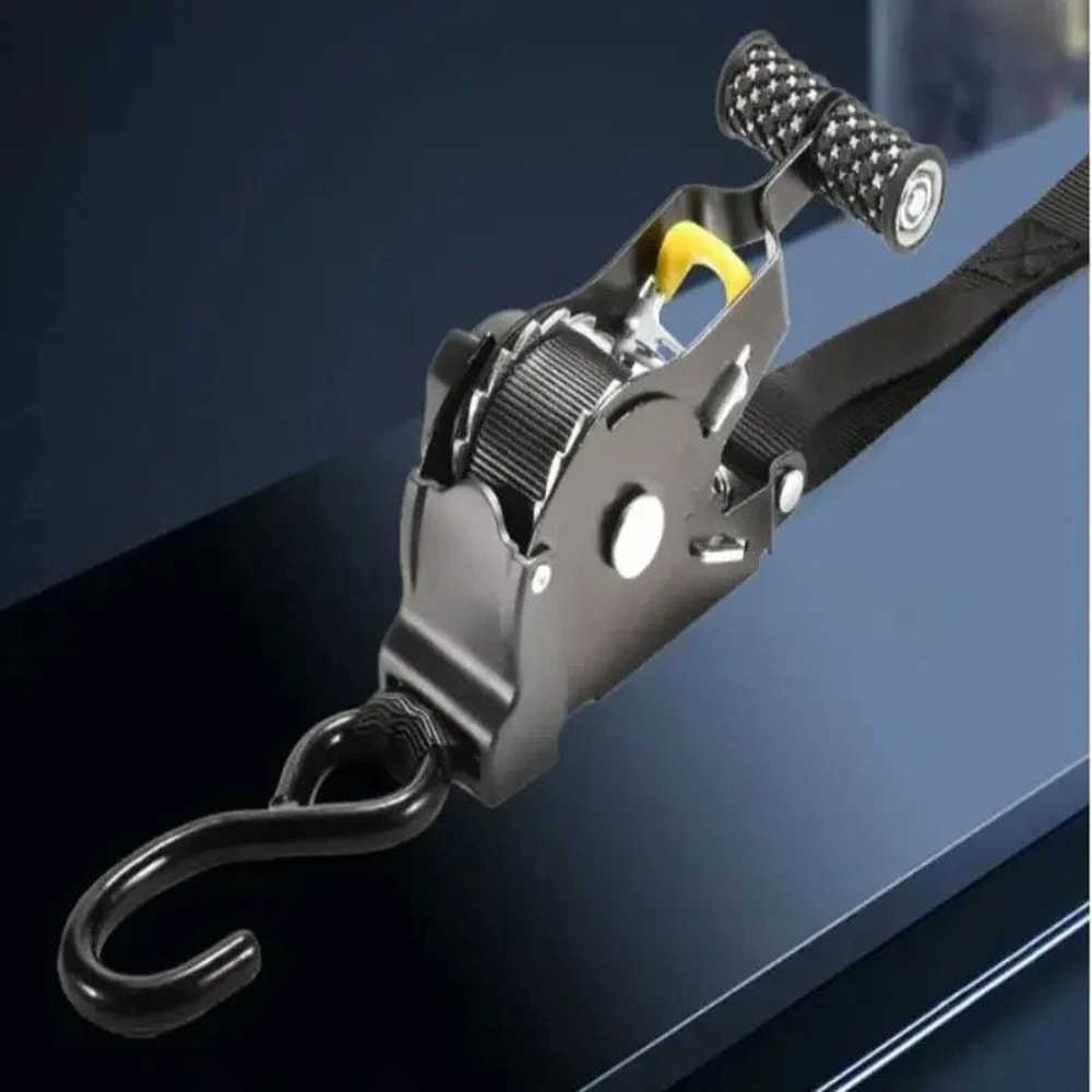 AutoLock Pro Retractable Ratchet Tie Down Straps For Secure Cargo Transport 3