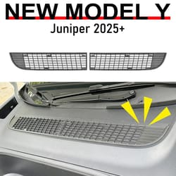 tesla model y 2025–2026 juniper air intake protective grille cover – front bumper vent guard