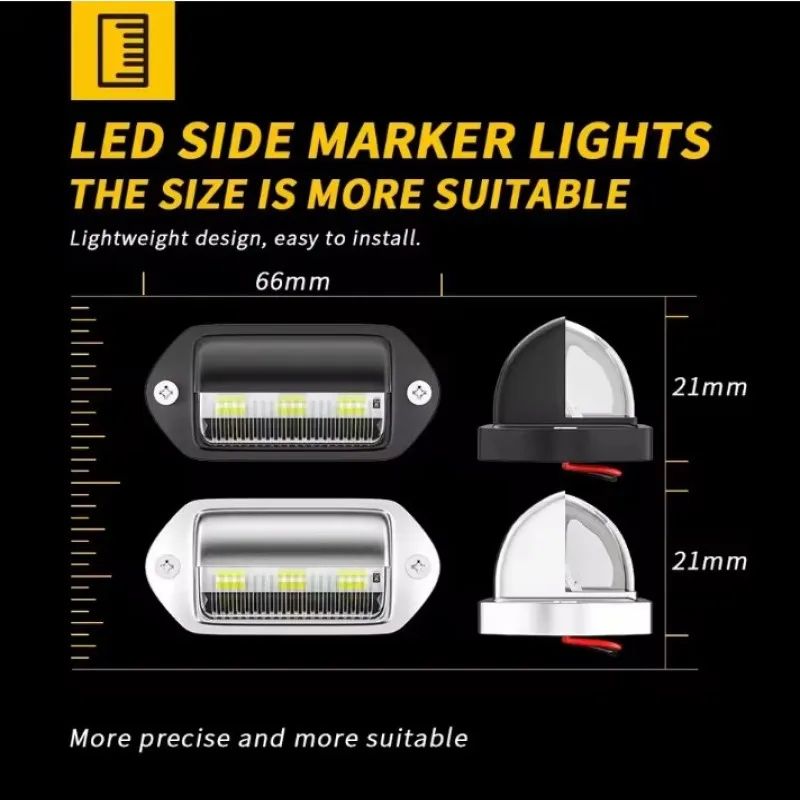 HighIntensity Waterproof LED License Plate Light Kit For Truck Trailer 1