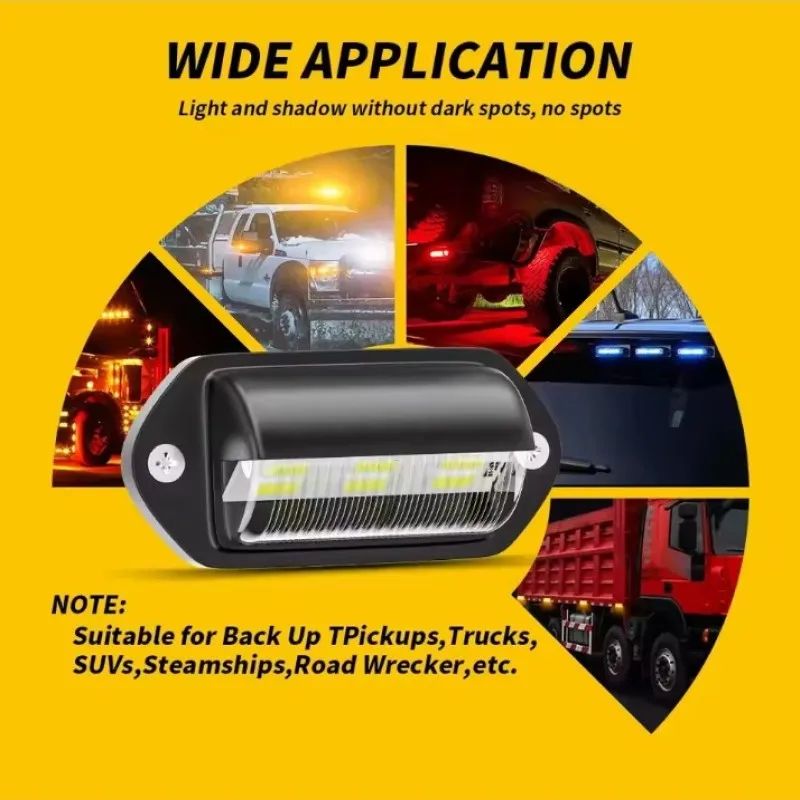 HighIntensity Waterproof LED License Plate Light Kit For Truck Trailer 5