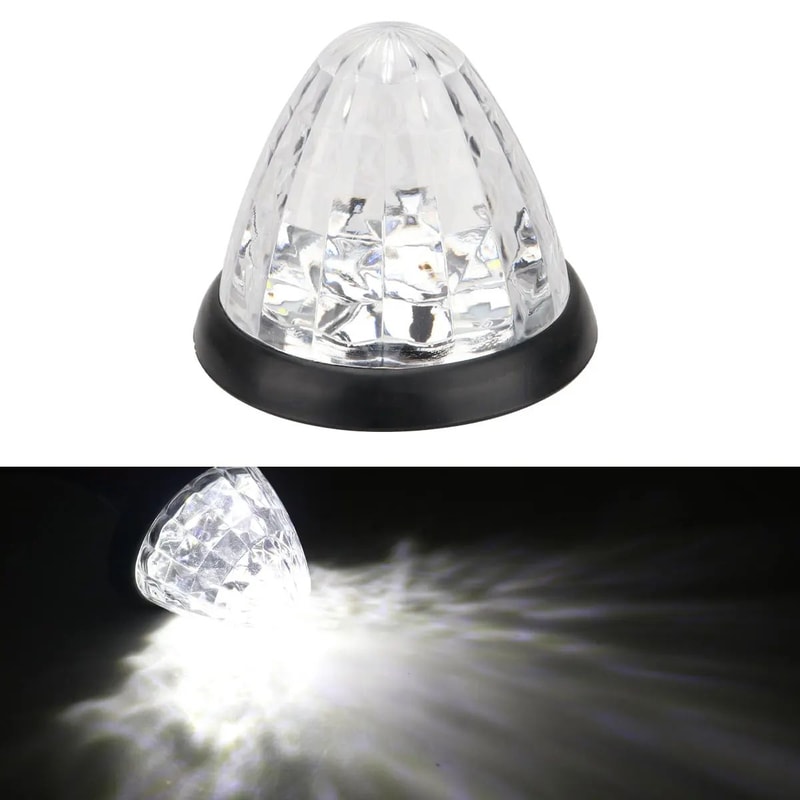 Big Watermelon 24V LED Side Marker Light Truck Clearance Trailer Warning Lamp AlwaysOn Flashing 8