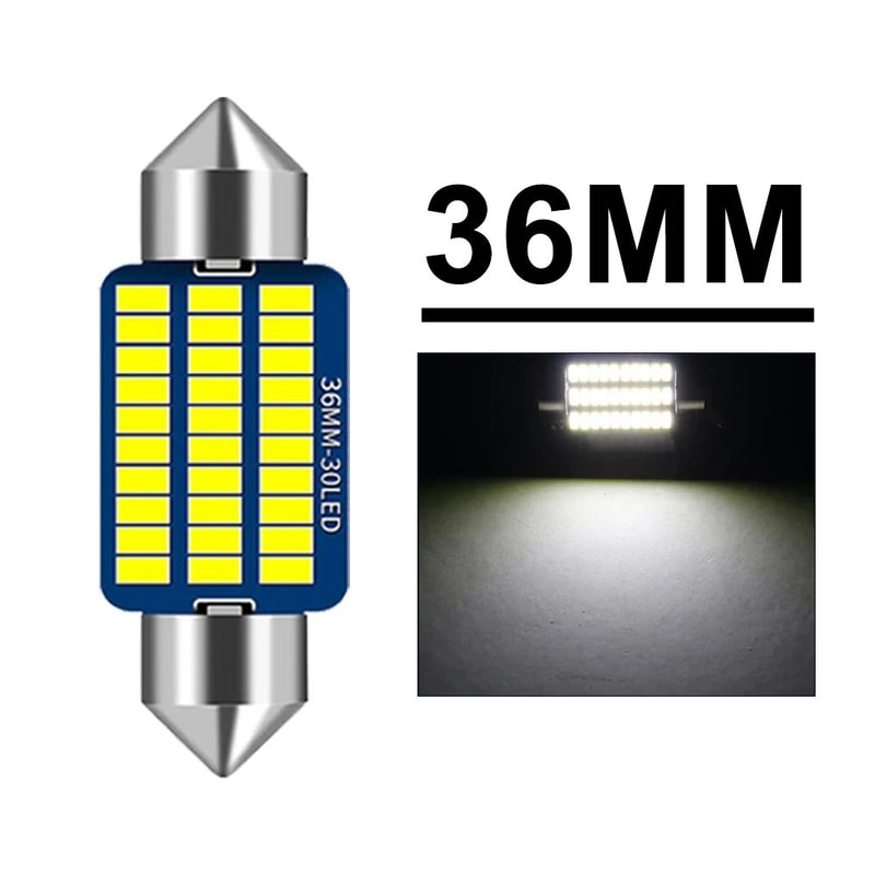 Premium Canbus LED Festoon Bulbs 12V UltraBright C5W Interior License Plate Light Upgrade 7