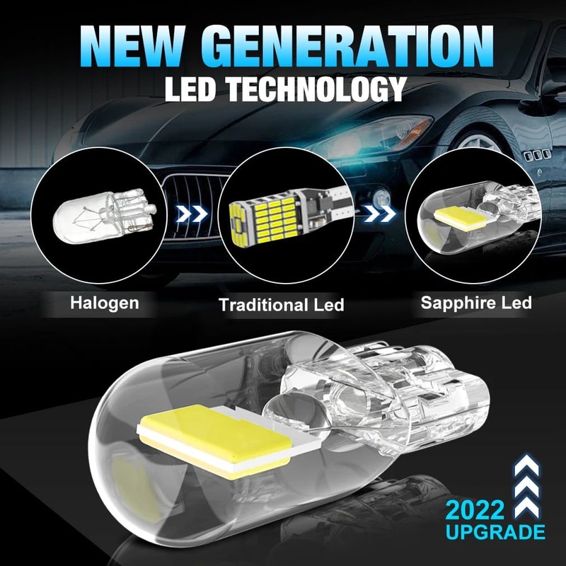 UltraBright T10 LED CANBUS Interior Dome Light Bulbs 6000K White ErrorFree 194 168 Replacement 2