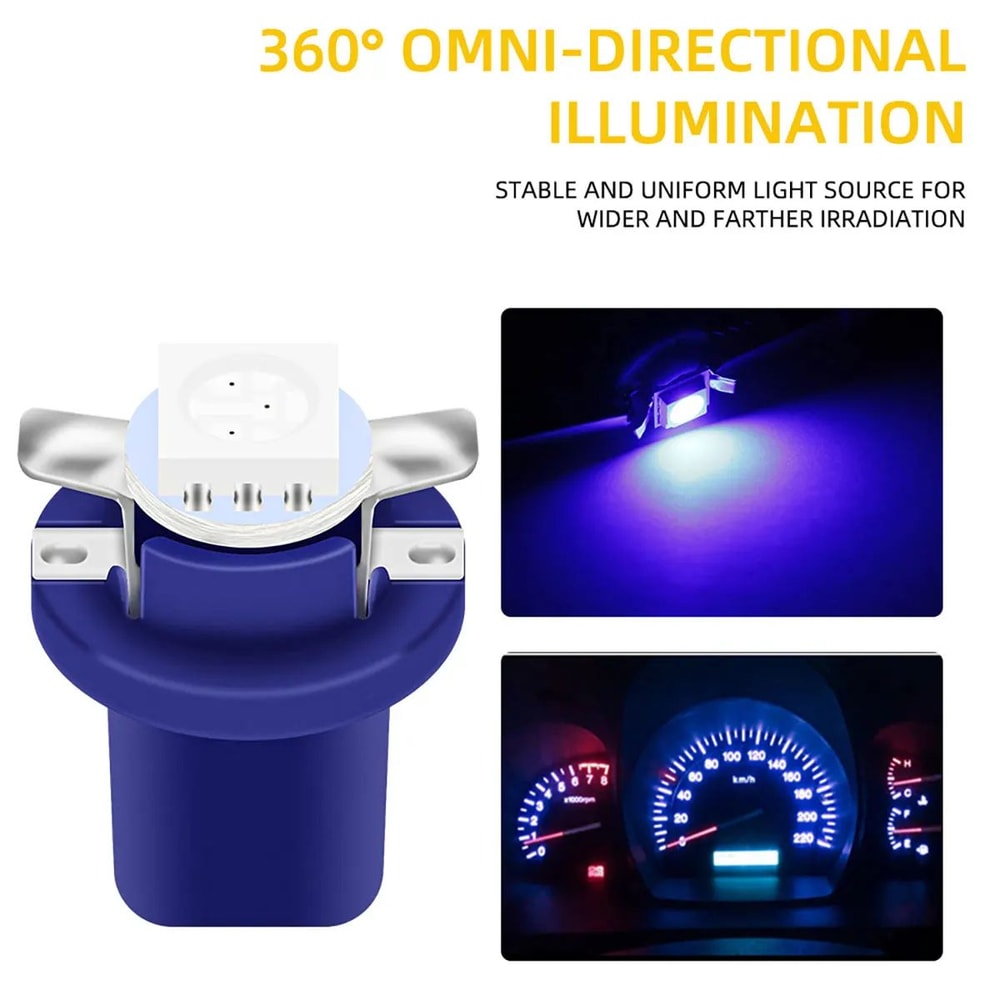 UltraBright B85D LED Dashboard Bulbs 12V 5050 Instrument Panel Light Kit 10Pack 1