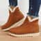 Women's Slip-On Platform Snow Boots, Stylish Winter Booties for Cold Weather