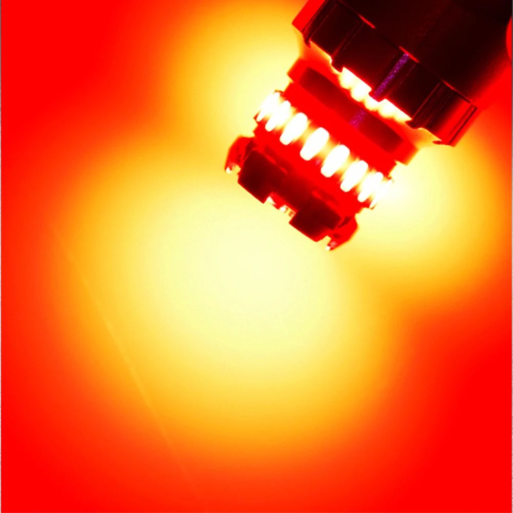 AUXITO 2Pack 1156 LED Bulb 1157 LED Bulb Upgrade BA15SBAY15D For Brighter Brake Reverse DRL Light 7