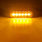 6LED Grille LED Strobe Light 12V24V Compact Emergency Warning Lamp For Cars Trucks 8
