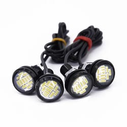 4-pack 12v 15w eagle eye led daytime running lights and backup lamps, bright white