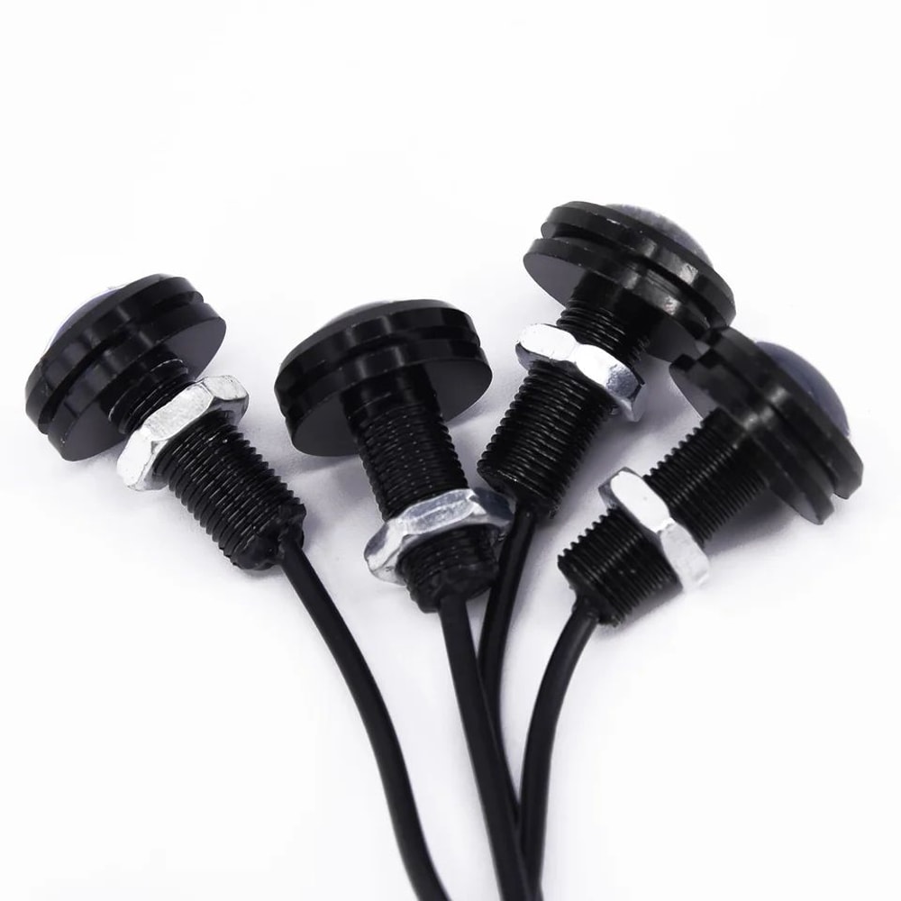 4Pack 12V 15W Eagle Eye LED Daytime Running Lights And Backup Lamps Bright White 5
