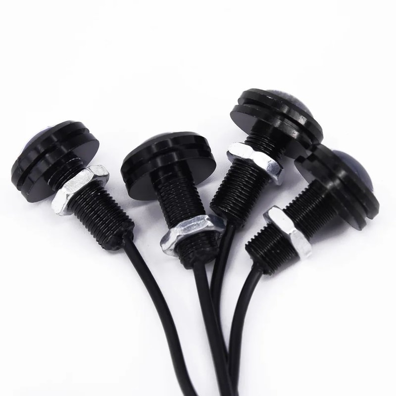 4Pack 12V 15W Eagle Eye LED Daytime Running Lights And Backup Lamps Bright White 5