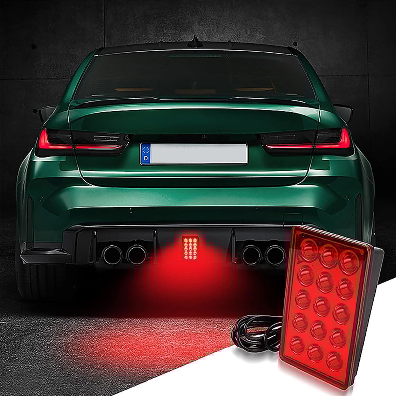 HighVisibility F1 Style LED Brake Light 15LED Rear Safety Warning Lamp For Cars SUVs 0