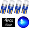 4Pack T10 W5W 3030 SMD 6000K White LED Interior Dome Bulbs 7