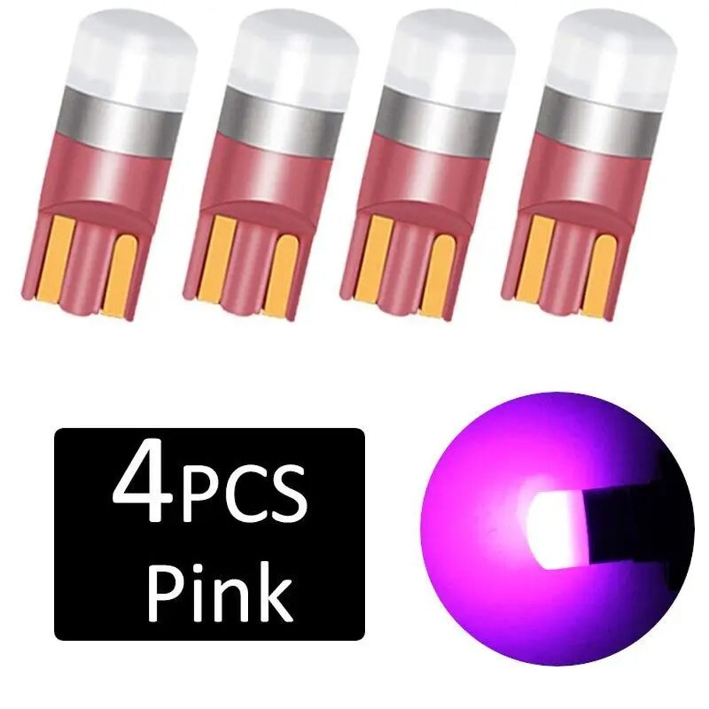 4Pack T10 W5W 3030 SMD 6000K White LED Interior Dome Bulbs 8