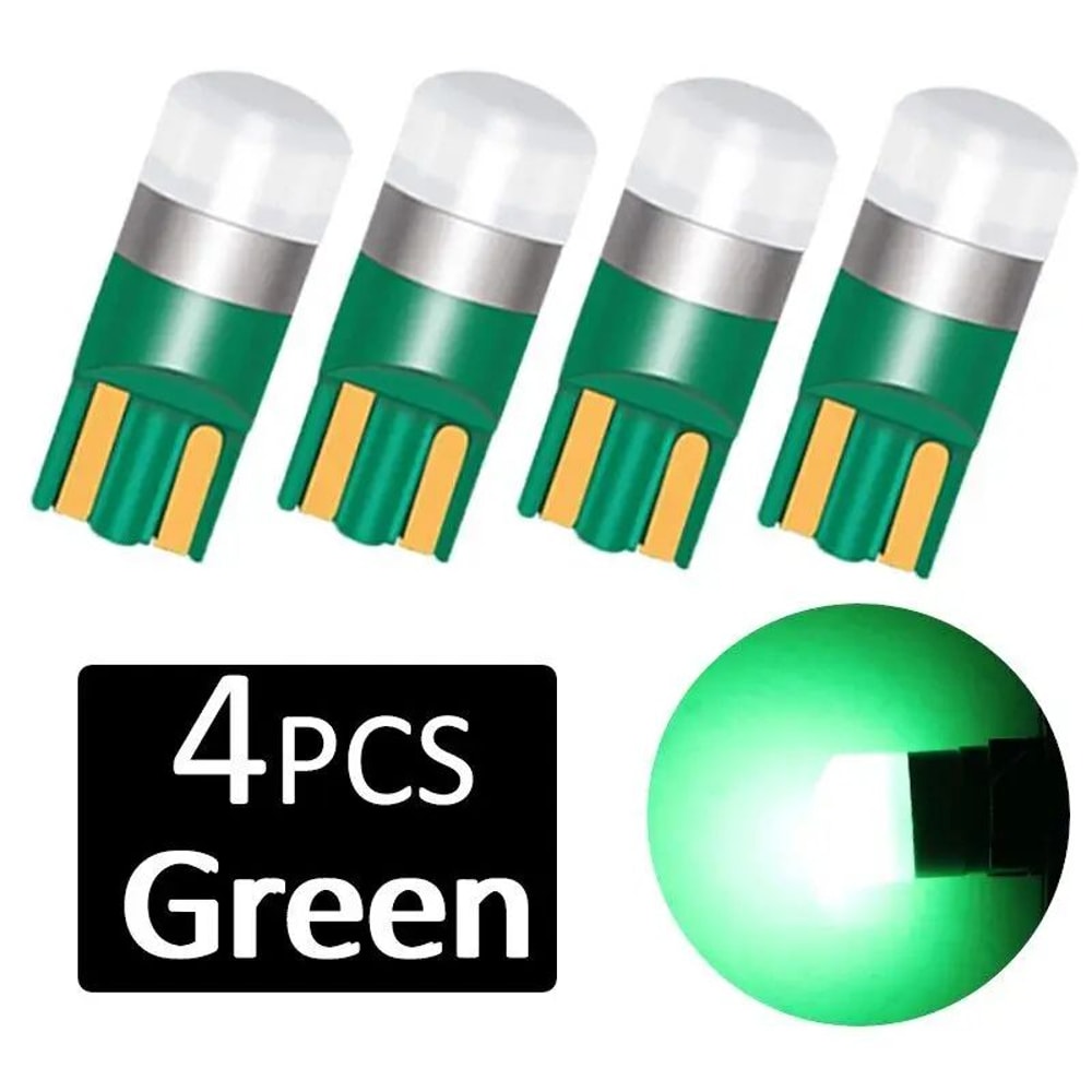 4Pack T10 W5W 3030 SMD 6000K White LED Interior Dome Bulbs 12