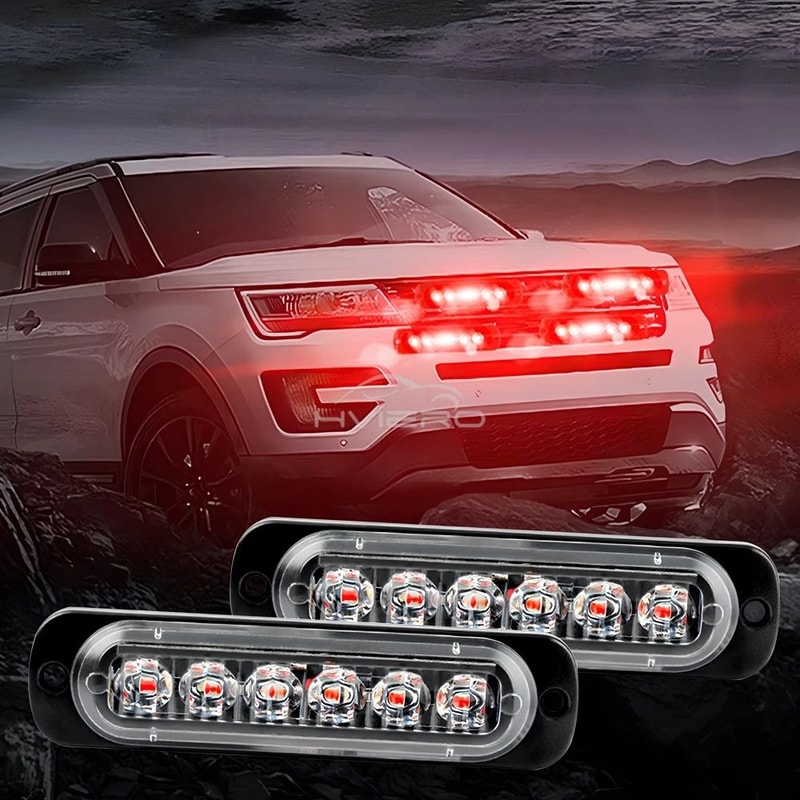 24LED Wireless Car Strobe Light Magnetic Emergency Warning Light For Trucks Trailers 1224V 1