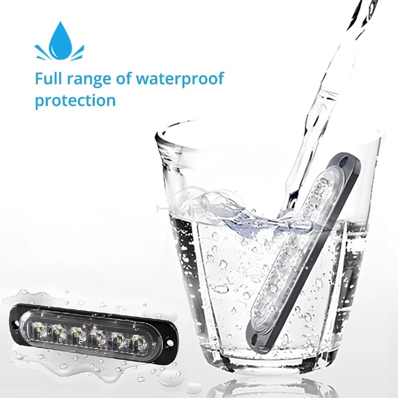 24LED Wireless Car Strobe Light Magnetic Emergency Warning Light For Trucks Trailers 1224V 4