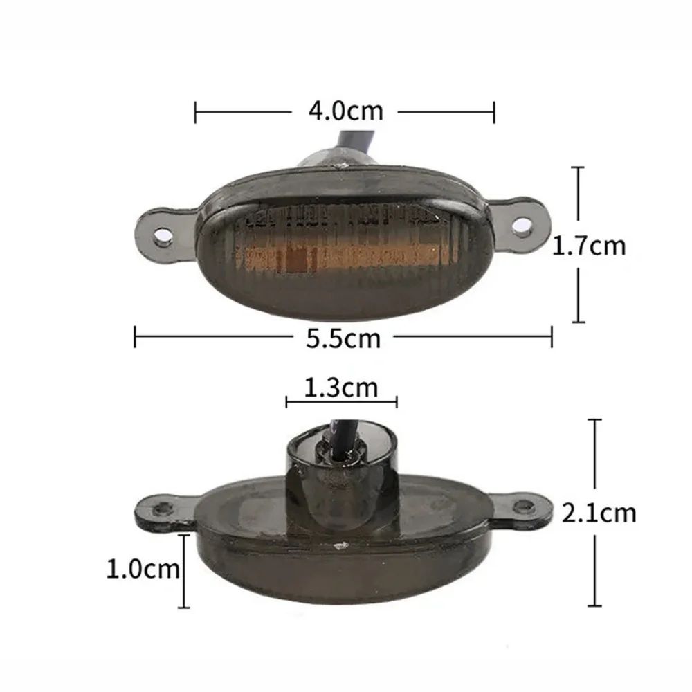 Universal 12LED Car Grille LED Light Smoked Amber White 12V OffRoad Grille Lights For Trucks SUV 3