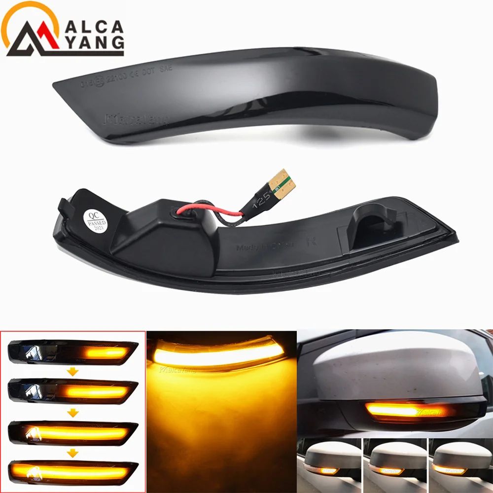 Ford Focus Mondeo Dynamic Turn Signal Light LED Sequential Side Mirror Indicator For Mk2 Mk3 Mk4 1