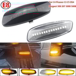 dynamic led sequential side marker lights for peugeot & citroen (2-piece set)
