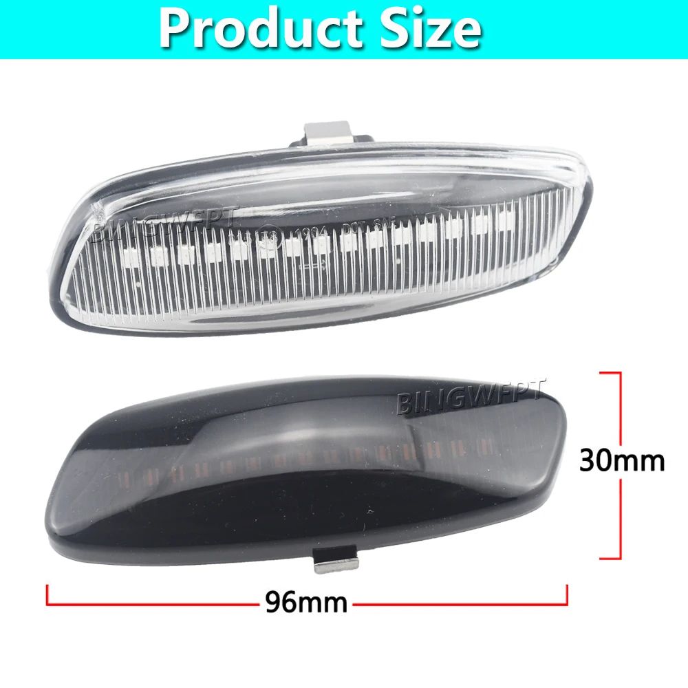 Dynamic LED Sequential Side Marker Lights For Peugeot Citroen 2Piece Set 1