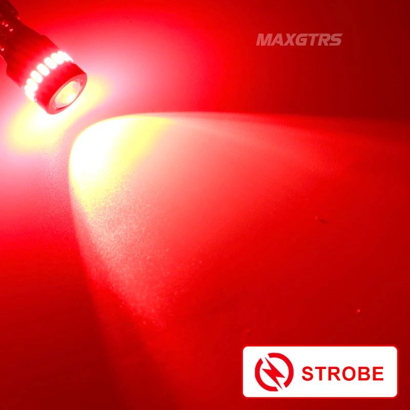 Canbus ErrorFree T10 LED Bulbs Flash Strobe W5W 12V Parking Clearance Lights 2Pack 11