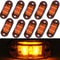 24V LED Trailer Clearance Marker Lights Waterproof Side Warning Tail Light Kit For Trucks Vans Ca 6