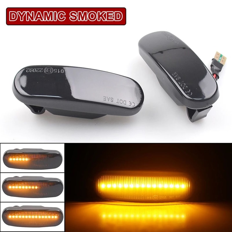 Premium Dynamic LED Turn Signal Side Marker Lights For Fiat Panda Grande Punto 6