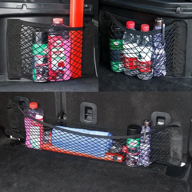 Universal Car Trunk Organizer Mesh Net Elastic Seat Back Storage Pocket 1