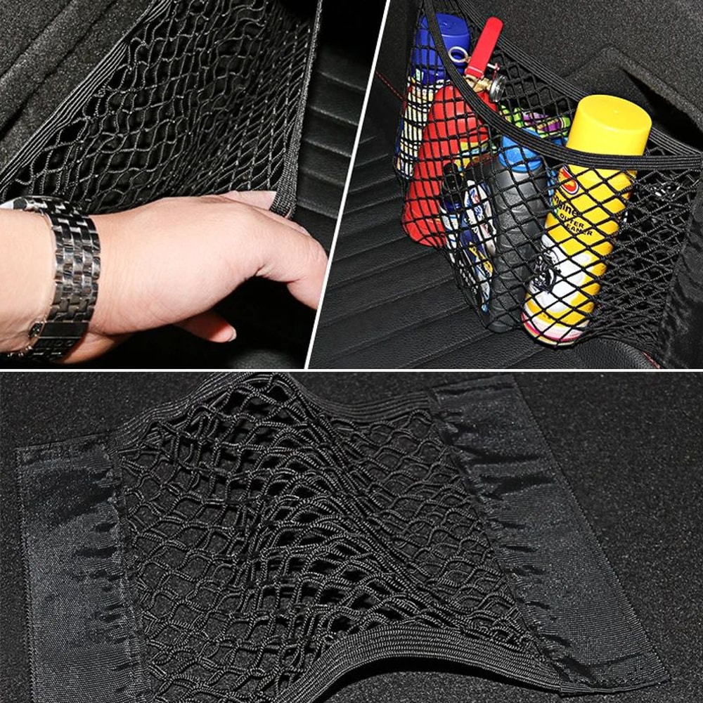 Universal Car Trunk Organizer Mesh Net Elastic Seat Back Storage Pocket 2