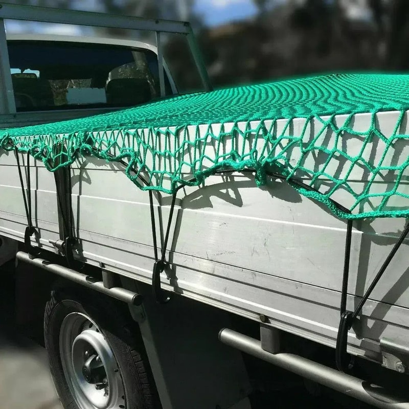Universal HeavyDuty Truck Cargo Net Polyethylene Trailer Roof Cargo Mesh Cover 2